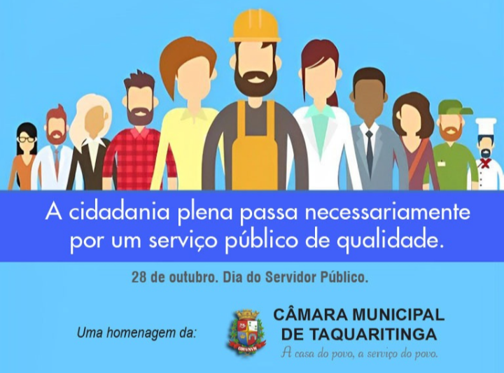 Parabéns, servidores públicos!